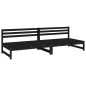 vidaXL Garten-Mittelsofas 2 Stk. Schwarz 120x80 cm Massivholz Kiefer vidaXL Garten-Mittelsofas 2 Stk. Schwarz 120x80 cm Massivholz Kiefer