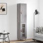 Highboard Grau Sonoma 34,5x34x180 cm Holzwerkstoff Highboard Grau Sonoma 34,5x34x180 cm Holzwerkstoff