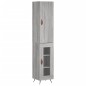 Highboard Grau Sonoma 34,5x34x180 cm Holzwerkstoff Highboard Grau Sonoma 34,5x34x180 cm Holzwerkstoff