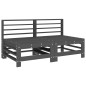 vidaXL 7-tlg. Garten-Lounge-Set Grau Massivholz Kiefer vidaXL 7-tlg. Garten-Lounge-Set Grau Massivholz Kiefer