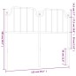 vidaXL Kopfteil Metall Weiß 120 cm