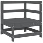 vidaXL Garten-Ecksofa Grau Massivholz Kiefer vidaXL Garten-Ecksofa Grau Massivholz Kiefer