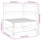 vidaXL Garten-Ecksofa Grau Massivholz Kiefer vidaXL Garten-Ecksofa Grau Massivholz Kiefer
