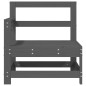 vidaXL Garten-Ecksofa Grau Massivholz Kiefer vidaXL Garten-Ecksofa Grau Massivholz Kiefer