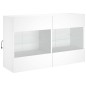 vidaXL TV-Wandschrank mit LED-Leuchten Weiß 98,5x30x60,5 cm vidaXL TV-Wandschrank mit LED-Leuchten Weiß 98,5x30x60,5 cm