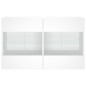 vidaXL TV-Wandschrank mit LED-Leuchten Weiß 98,5x30x60,5 cm vidaXL TV-Wandschrank mit LED-Leuchten Weiß 98,5x30x60,5 cm