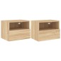 vidaXL TV-Wandschränke 2 Stk. Sonoma-Eiche 40x30x30 cm Holzwerkstoff vidaXL TV-Wandschränke 2 Stk. Sonoma-Eiche 40x30x30 cm Holzwerkstoff