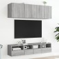 vidaXL TV-Wandschränke 2 Stk. Grau Sonoma 40x30x30 cm Holzwerkstoff vidaXL TV-Wandschränke 2 Stk. Grau Sonoma 40x30x30 cm Holzwerkstoff