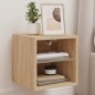 vidaXL TV-Wandschrank mit LED-Leuchten Sonoma-Eiche 30x28,5x30 cm vidaXL TV-Wandschrank mit LED-Leuchten Sonoma-Eiche 30x28,5x30 cm
