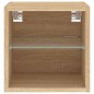 vidaXL TV-Wandschrank mit LED-Leuchten Sonoma-Eiche 30x28,5x30 cm vidaXL TV-Wandschrank mit LED-Leuchten Sonoma-Eiche 30x28,5x30 cm