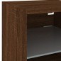 vidaXL 8-tlg. Wohnwand mit LED-Beleuchtung Braun Eichen-Optik vidaXL 8-tlg. Wohnwand mit LED-Beleuchtung Braun Eichen-Optik