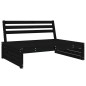 vidaXL 5-tlg. Garten-Lounge-Set Schwarz Massivholz Kiefer vidaXL 5-tlg. Garten-Lounge-Set Schwarz Massivholz Kiefer