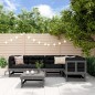 vidaXL 6-tlg. Garten-Lounge-Set Grau Massivholz Kiefer vidaXL 6-tlg. Garten-Lounge-Set Grau Massivholz Kiefer