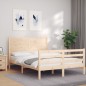 vidaXL Massivholzbett mit Kopfteil 140x200 cm vidaXL Massivholzbett mit Kopfteil 140x200 cm