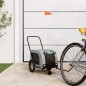 vidaXL Fahrradanhänger Hunde Grau und Schwarz Oxford-Gewebe und Eisen vidaXL Fahrradanhänger Hunde Grau und Schwarz Oxford-Gewebe und Eisen