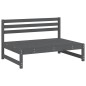 vidaXL Garten-Mittelsofas 2 Stk. Grau 120x80 cm Massivholz Kiefer vidaXL Garten-Mittelsofas 2 Stk. Grau 120x80 cm Massivholz Kiefer