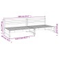 vidaXL Garten-Mittelsofas 2 Stk. Grau 120x80 cm Massivholz Kiefer vidaXL Garten-Mittelsofas 2 Stk. Grau 120x80 cm Massivholz Kiefer