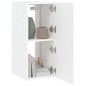 vidaXL TV-Wandschrank mit LED-Leuchten Weiß 30,5x35x70 cm vidaXL TV-Wandschrank mit LED-Leuchten Weiß 30,5x35x70 cm
