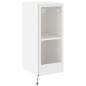 vidaXL TV-Wandschrank mit LED-Leuchten Weiß 30,5x35x70 cm vidaXL TV-Wandschrank mit LED-Leuchten Weiß 30,5x35x70 cm