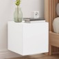 vidaXL TV-Wandschrank mit LED-Leuchten Weiß 30,5x35x30 cm vidaXL TV-Wandschrank mit LED-Leuchten Weiß 30,5x35x30 cm