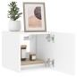 vidaXL TV-Wandschrank mit LED-Leuchten Weiß 30,5x35x30 cm vidaXL TV-Wandschrank mit LED-Leuchten Weiß 30,5x35x30 cm