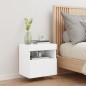 vidaXL TV-Wandschrank mit LED-Leuchten Weiß 40x30x40 cm vidaXL TV-Wandschrank mit LED-Leuchten Weiß 40x30x40 cm