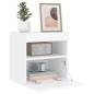 vidaXL TV-Wandschrank mit LED-Leuchten Weiß 40x30x40 cm vidaXL TV-Wandschrank mit LED-Leuchten Weiß 40x30x40 cm