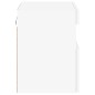 vidaXL TV-Wandschrank mit LED-Leuchten Weiß 40x30x40 cm vidaXL TV-Wandschrank mit LED-Leuchten Weiß 40x30x40 cm