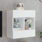 vidaXL TV-Wandschrank mit LED-Leuchten Weiß 58,5x30x60,5 cm vidaXL TV-Wandschrank mit LED-Leuchten Weiß 58,5x30x60,5 cm