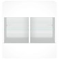 vidaXL TV-Wandschrank mit LED-Leuchten Weiß 58,5x30x60,5 cm vidaXL TV-Wandschrank mit LED-Leuchten Weiß 58,5x30x60,5 cm