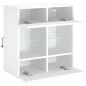 vidaXL TV-Wandschrank mit LED-Leuchten Weiß 58,5x30x60,5 cm vidaXL TV-Wandschrank mit LED-Leuchten Weiß 58,5x30x60,5 cm