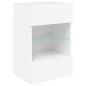 vidaXL TV-Wandschrank mit LED-Leuchten Weiß 40x30x60,5 cm vidaXL TV-Wandschrank mit LED-Leuchten Weiß 40x30x60,5 cm