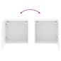 vidaXL TV-Wandschrank Weiß 40,5x30x40 cm Holzwerkstoff vidaXL TV-Wandschrank Weiß 40,5x30x40 cm Holzwerkstoff