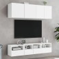vidaXL TV-Wandschrank Weiß 40x30x30 cm Holzwerkstoff vidaXL TV-Wandschrank Weiß 40x30x30 cm Holzwerkstoff