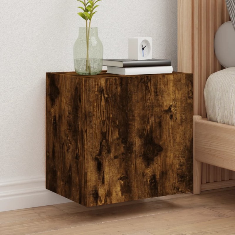 vidaXL TV-Wandschränke 2 Stk. Räuchereiche 40,5x30x40 cm Holzwerkstoff vidaXL TV-Wandschränke 2 Stk. Räuchereiche 40,5x30x40 cm Holzwerkstoff