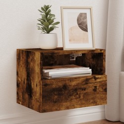 vidaXL TV-Wandschränke 2 Stk. Räuchereiche 40x30x30 cm Holzwerkstoff
