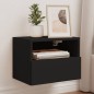 vidaXL TV-Wandschrank Schwarz 40x30x30 cm Holzwerkstoff vidaXL TV-Wandschrank Schwarz 40x30x30 cm Holzwerkstoff