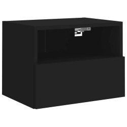 vidaXL TV-Wandschrank Schwarz 40x30x30 cm Holzwerkstoff