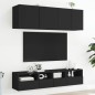 vidaXL TV-Wandschrank Schwarz 40x30x30 cm Holzwerkstoff vidaXL TV-Wandschrank Schwarz 40x30x30 cm Holzwerkstoff