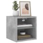 vidaXL TV-Wandschrank mit LED-Leuchten Betongrau 30x28,5x30 cm vidaXL TV-Wandschrank mit LED-Leuchten Betongrau 30x28,5x30 cm