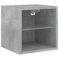vidaXL TV-Wandschrank mit LED-Leuchten Betongrau 30x28,5x30 cm vidaXL TV-Wandschrank mit LED-Leuchten Betongrau 30x28,5x30 cm