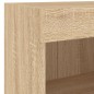 vidaXL 7-tlg. Wohnwand mit LED-Beleuchtung Sonoma-Eiche Holzwerkstoff vidaXL 7-tlg. Wohnwand mit LED-Beleuchtung Sonoma-Eiche Holzwerkstoff