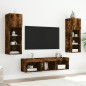vidaXL 5-tlg. Wohnwand mit LED-Beleuchtung Räuchereiche Holzwerkstoff vidaXL 5-tlg. Wohnwand mit LED-Beleuchtung Räuchereiche Holzwerkstoff