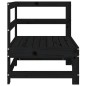 vidaXL Garten-Ecksofa Schwarz Massivholz Kiefer vidaXL Garten-Ecksofa Schwarz Massivholz Kiefer