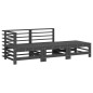 vidaXL 3-tlg. Garten-Lounge-Set Grau Massivholz Kiefer vidaXL 3-tlg. Garten-Lounge-Set Grau Massivholz Kiefer