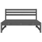 vidaXL Garten-Mittelsofa Grau 120x80 cm Massivholz Kiefer vidaXL Garten-Mittelsofa Grau 120x80 cm Massivholz Kiefer