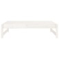 vidaXL Gartenhocker Weiß 120x80 cm Massivholz Kiefer vidaXL Gartenhocker Weiß 120x80 cm Massivholz Kiefer