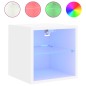 vidaXL TV-Wandschrank mit LED-Leuchten Weiß 30x28,5x30 cm vidaXL TV-Wandschrank mit LED-Leuchten Weiß 30x28,5x30 cm