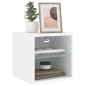 vidaXL TV-Wandschrank mit LED-Leuchten Weiß 30x28,5x30 cm vidaXL TV-Wandschrank mit LED-Leuchten Weiß 30x28,5x30 cm