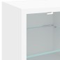vidaXL TV-Wandschrank mit LED-Leuchten Weiß 30x28,5x30 cm vidaXL TV-Wandschrank mit LED-Leuchten Weiß 30x28,5x30 cm